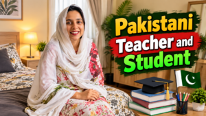 Pakistani Teacher and Student